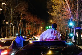 شادی مردم پس از قرائت بیانیه توافق هسته‌ای - تهران